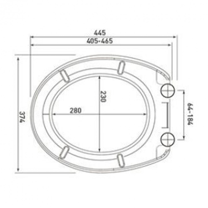 Kerra Capac de toaletă universal Julia cu închidere silențioasă [2]