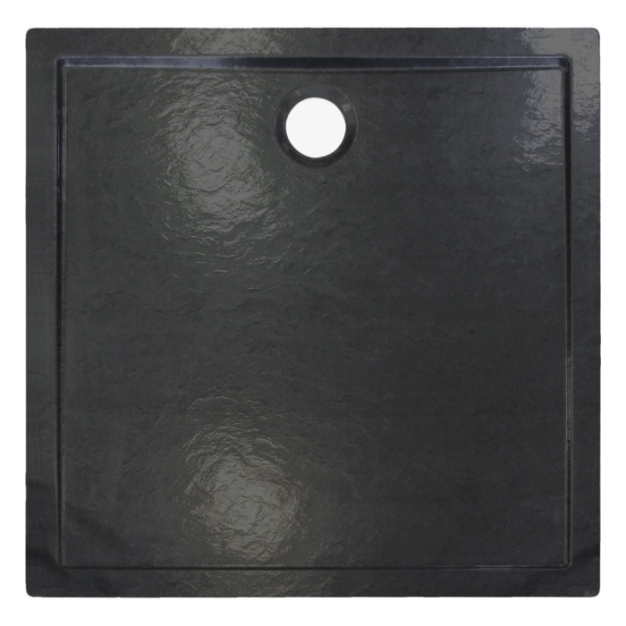 Kerra David 80 pătrat negru acrilic tava de duș design scăzut [2]