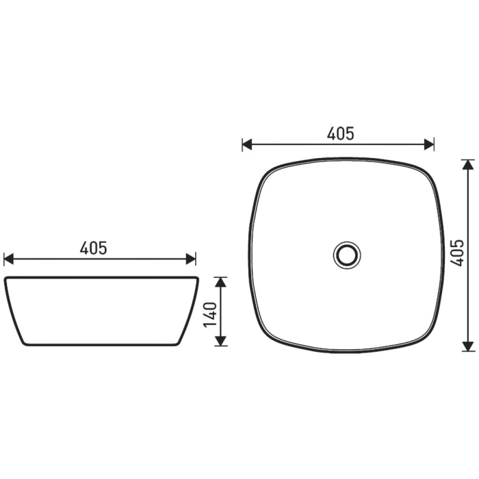 Kerra KR-650 WH/BL chiuvetă cu design ceramic [2]