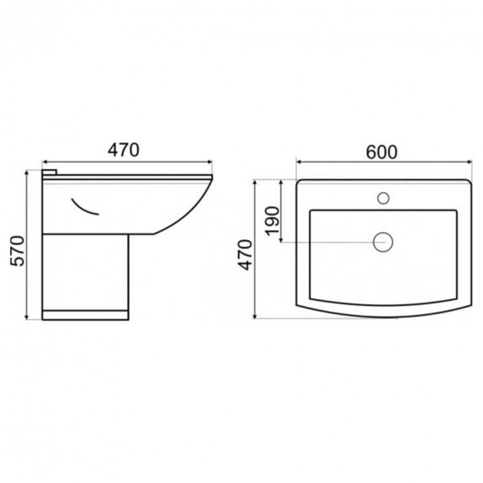 Kerra Lavoar ceramic Kleopatra 14, cu piedestal [3]