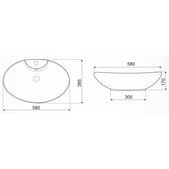Kerra Lavoar ceramic KR-139 cu model de marmură neagră și aurie [2]