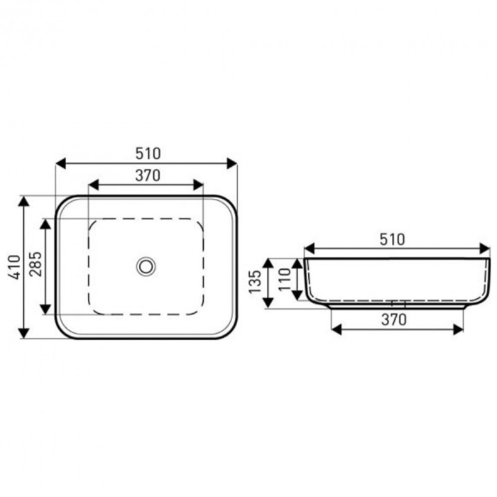 Kerra Lavoar cu design ceramic KR-384 BLM negru mat [2]