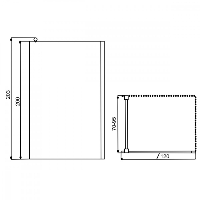 Kerra Paravan de duș Flash 100x200 cm [2]
