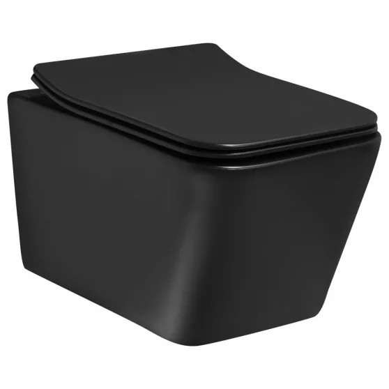 Kerra Rezervor de toaletă Tinos BL Pacific Black, montat pe perete [5]