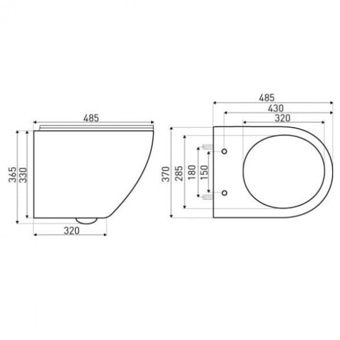 Kerra Set rezervor de toaletă Delos de perete [5]