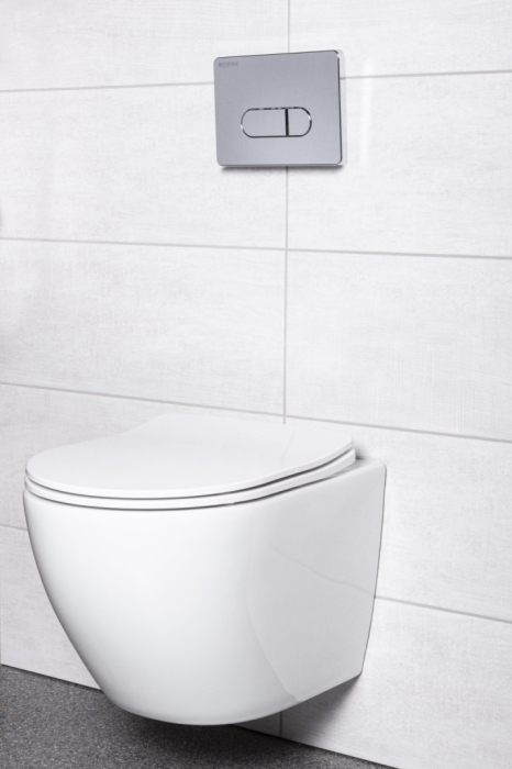 Kerra Set rezervor WC montat pe perete Kasos Pacific Chrome [2]