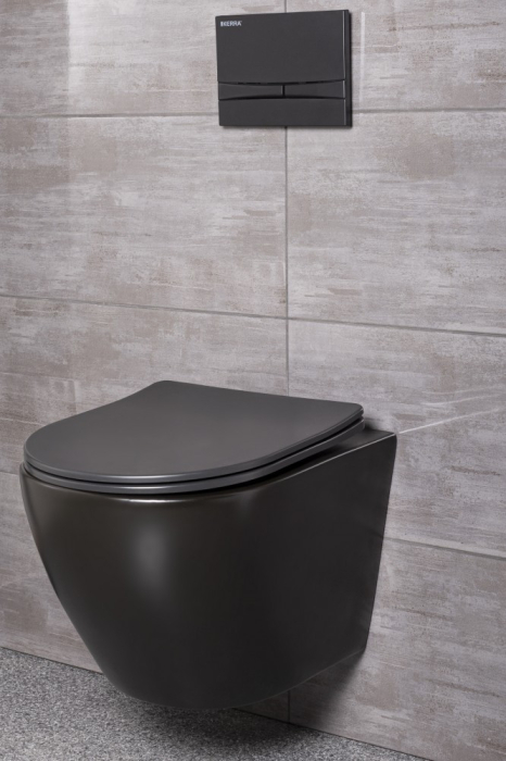 Kerra Set rezervor WC suspendat Delos BL Adriatic Black [2]