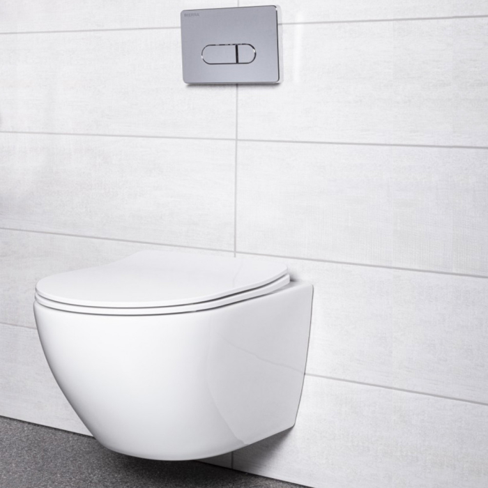 Kerra Set rezervor WC suspendat Delos Chrome [2]