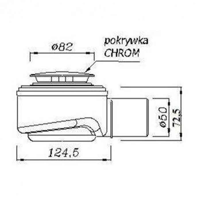 Kerra SPEED50 Sifon pentru tava de duș Speed 50 [2]