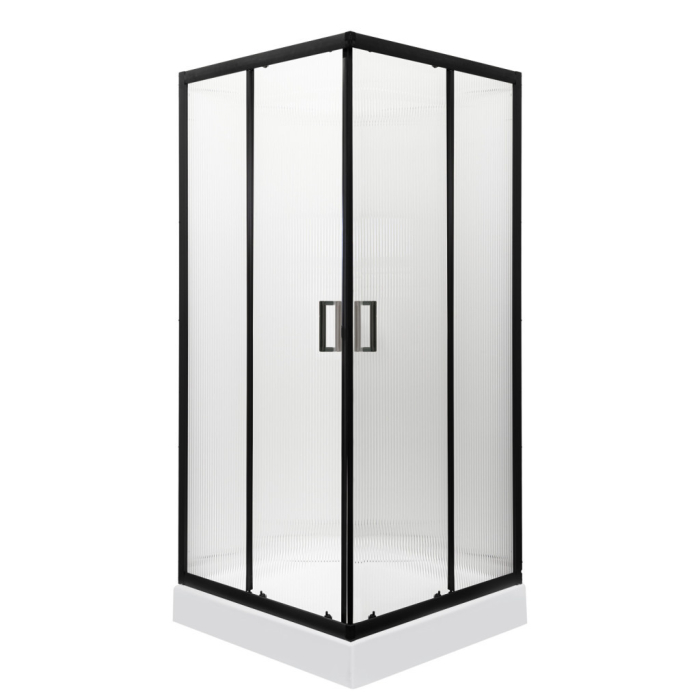 Kerra Soho Square Black 90 Square cabină de duș fără tavă de duș [5]