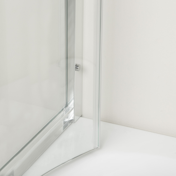 Kerra Solid RA 100x80 ușă dublă curbată asimetrică cabină de duș cu tavă de duș - dreapta [5]