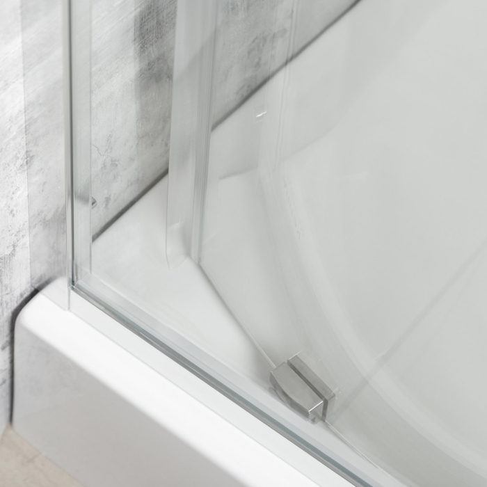 Kerra Solid RPA 100x80 cabină de duș curbată cu o singură ușă asimetrică fără tavă [3]