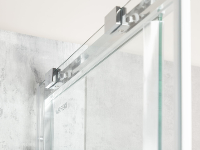 Kerra Solid SQ 100 Chrome cabină de duș pătrată cu tavă de duș [6]