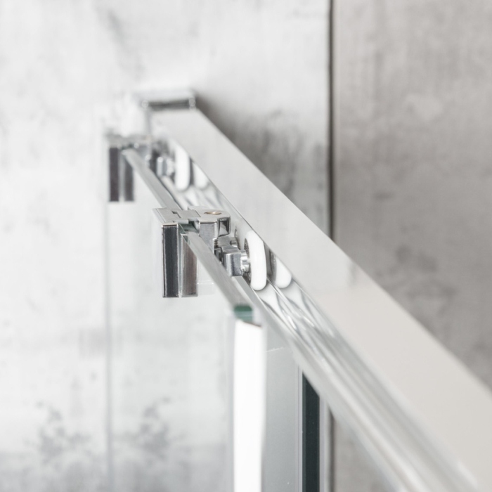 Kerra Solid SQ 100 Chrome cabină de duș pătrată cu tavă de duș [5]