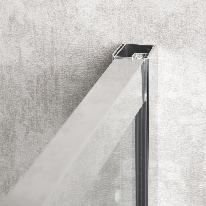 Kerra Solid SQ 80 Chrome cabină de duș pătrată cu tavă de duș [6]