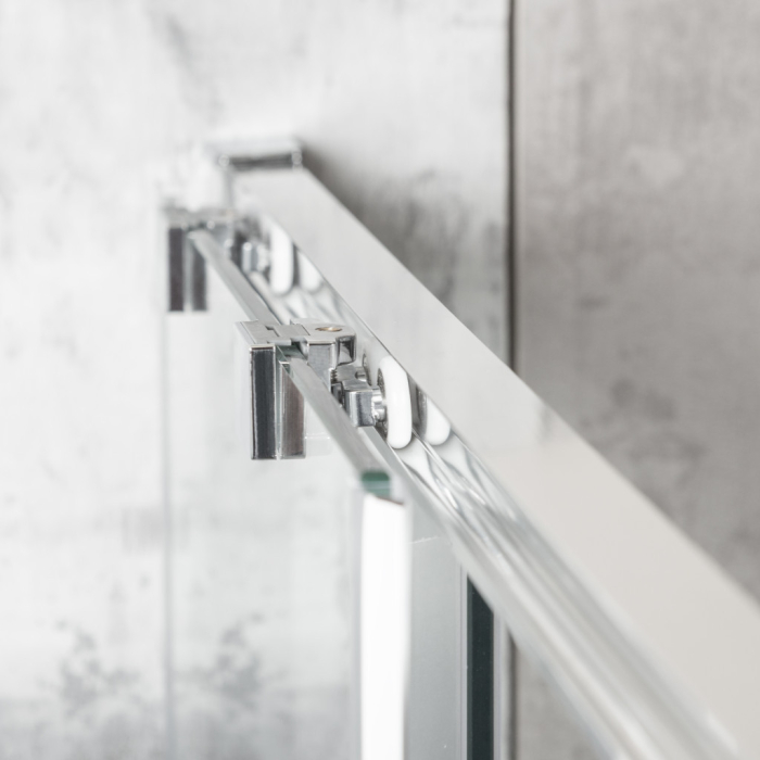 Kerra Solid SQ 90 crom pătrat cabină de duș fără tavă [2]