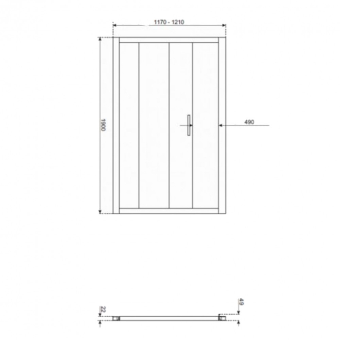 Kerra Ușă de duș Zoom D 120x190 cm [2]
