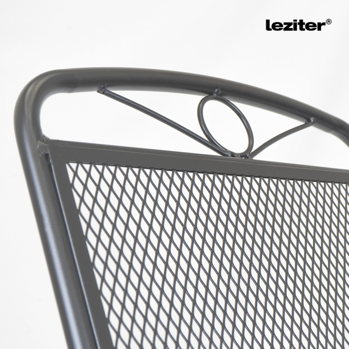 Leziter Alba metal mesh scaun de grădină pliabil antracit [6]