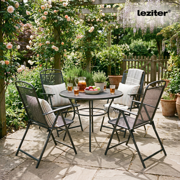 Leziter Aral 4+1 set de mobilier de grădină antracit [2]