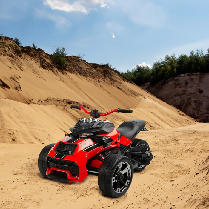 Leziter ATV electric cu 3 roți roșu [2]