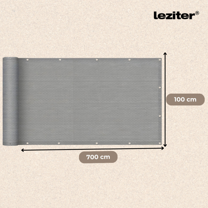 Leziter Balcon umbrire, ecran 7 m gri [3]