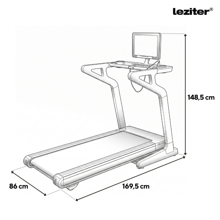 Leziter Banda de alergare cu afișaj Led Aeorun Max 150 kg, 4,5 CP, 18,8 Km/h, 12 programe, înclinare 0-15 procente [3]