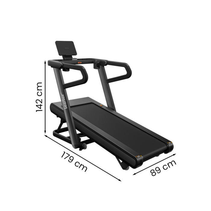 Leziter Banda de alergare cu afișaj Led cu funcție Bluetooth smart, Velox Ultra Max 150 kg, 3 CP, 18,8 Km/h, înclinare -6-32 procente [3]