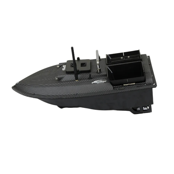 Leziter Barcă de hrănire GPS 4G cu ejector lateral, compartiment dublu pentru hrănire, carbon [3]