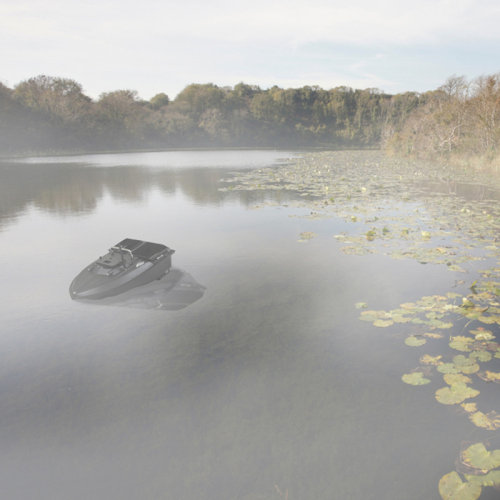 Leziter Barcă de hrănire GPS 4G cu ejector lateral, compartiment dublu pentru hrănire, negru [3]