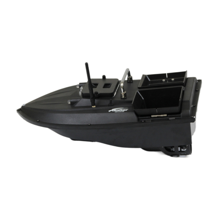 Leziter Barcă de hrănire GPS 4G cu ejector lateral, compartiment dublu pentru hrănire, negru [5]