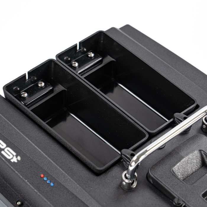 Leziter Barcă de momeli X1 GPS 4G cu compartiment dublu pentru hrănire, ejecție spate, negru [9]