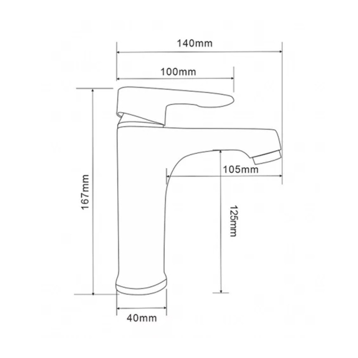 Leziter Robinet lavoar Colly negru [3]