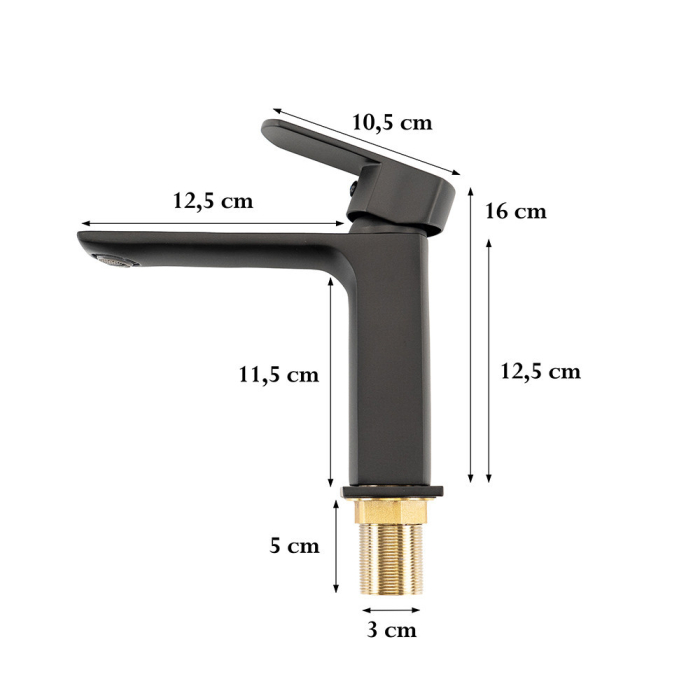 Leziter Sofia robinet lavoar negru [3]