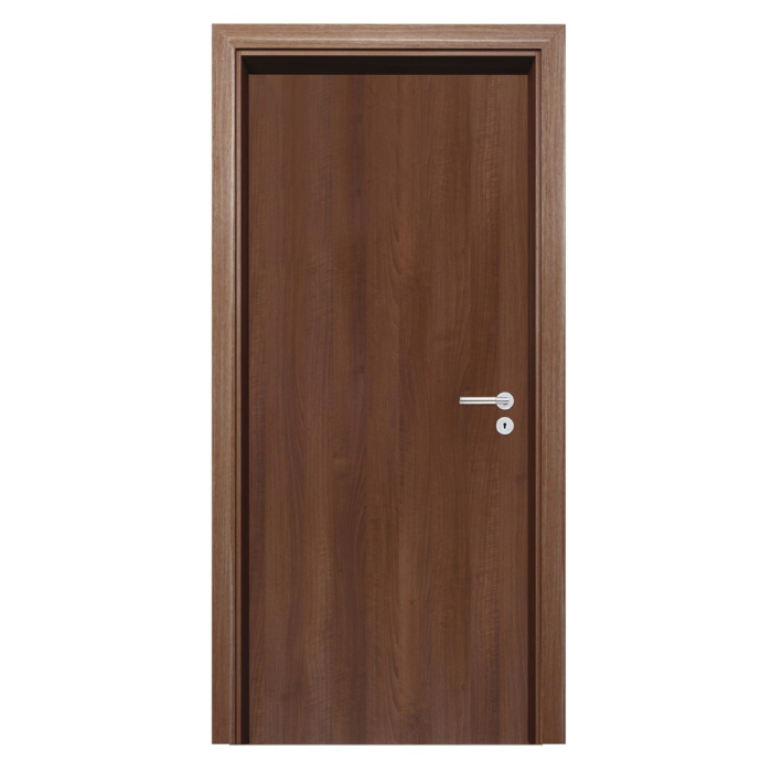 Leziter Blat de ușă decorativ, nuc primo 75, stânga, încuietoare BB, balama cromată [3]