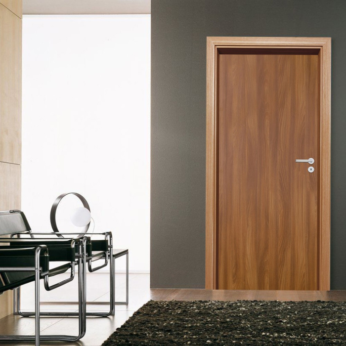 Leziter Blat de ușă decorativ salcâm 75 stânga BB încuietoare [4]