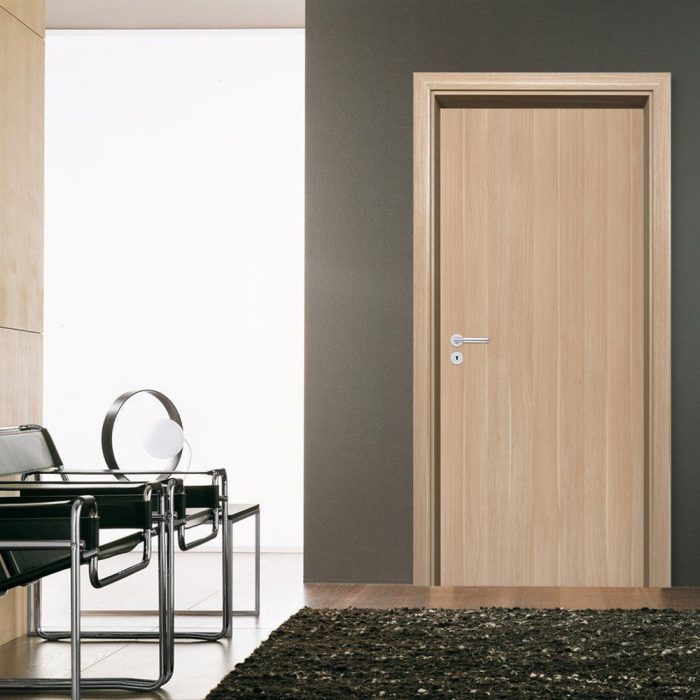 Leziter Blat de ușă decorativ stejar natural 100 dreapta, încuietoare BB [4]