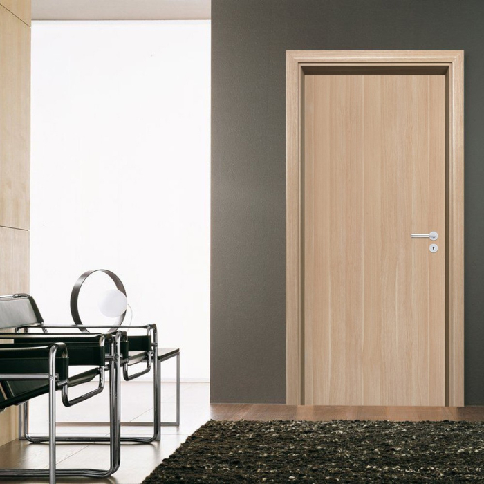 Leziter Blat de ușă decorativ stejar natural 90 stânga BB încuietoare [4]