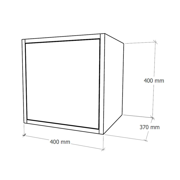 Leziter Boxie 1 ușă dulap de perete 40x40x37 cm albastru petrol [6]