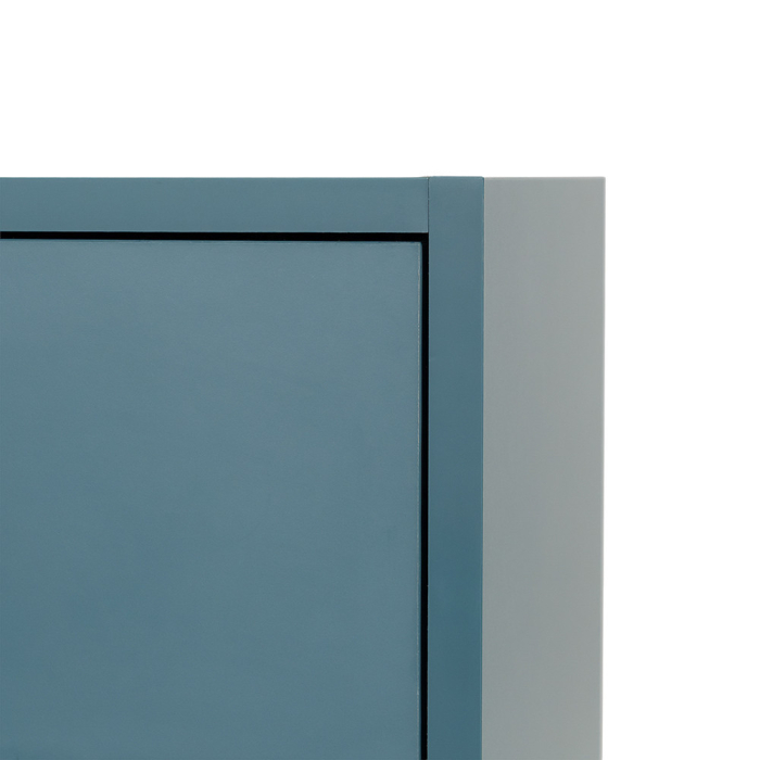Leziter Boxie 2 sertare dulap de perete 40x40x37 cm albastru petrol [10]