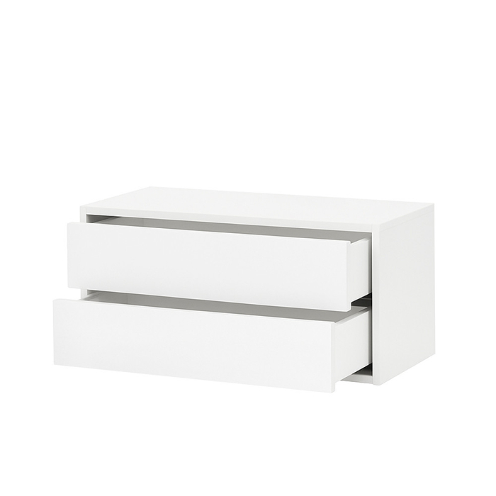 Leziter Boxie 2 sertare dulap de perete 40x80x37 cm alb [8]