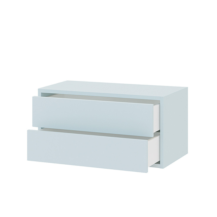 Leziter Boxie 2 sertare dulap de perete 40x80x37 cm albastru [8]