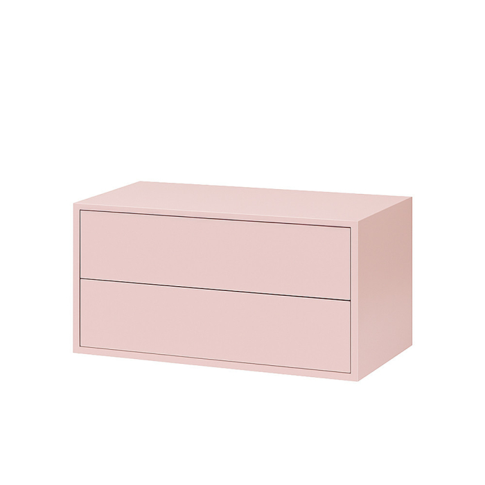 Leziter Boxie 2 sertare dulap de perete 40x80x37 cm roz [7]