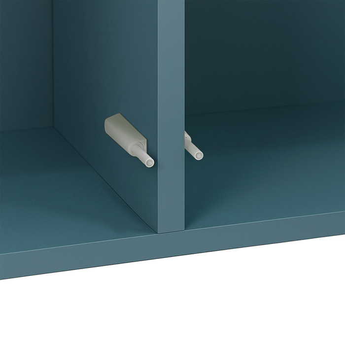 Leziter Boxie 2 uși dulap de perete 80x80x37 cm albastru petrol [8]