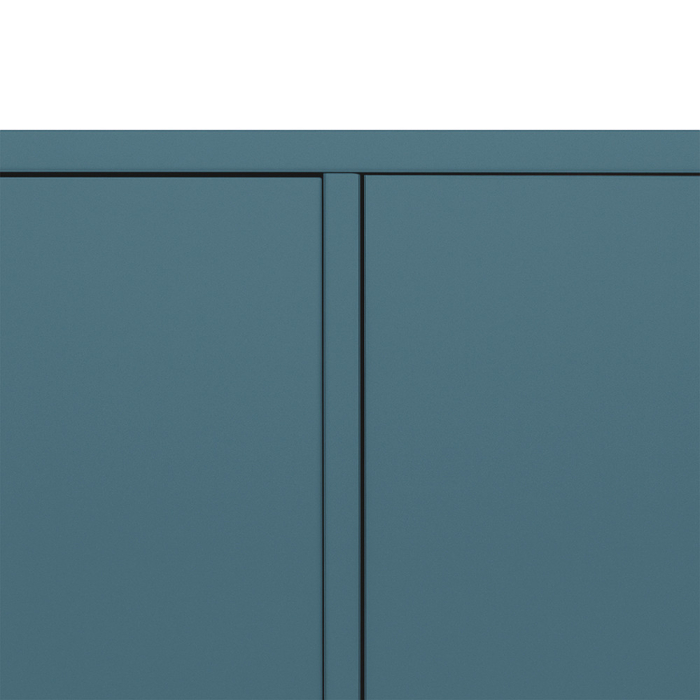 Leziter Boxie 2 uși dulap de perete 80x80x37 cm albastru petrol [9]