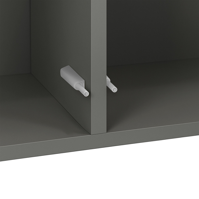 Leziter Boxie 2 uși dulap de perete 80x80x37 cm antracit [8]