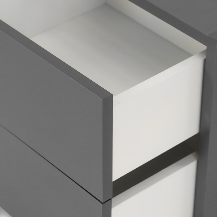 Leziter Boxie dulap de perete cu 2 sertare 40x40x37 cm antracit [9]