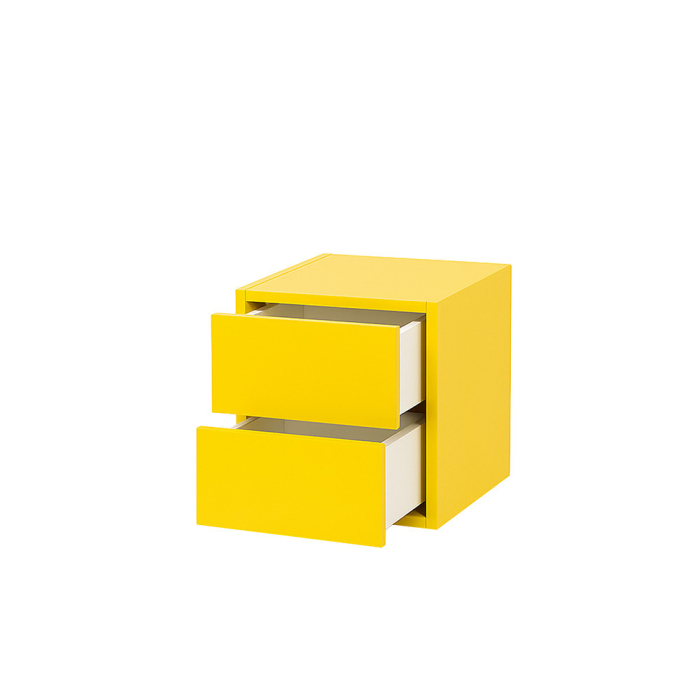 Leziter Boxie dulap de perete cu 2 sertare 40x40x37 cm galben [8]