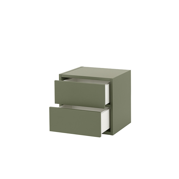 Leziter Boxie dulap de perete cu 2 sertare 40x40x37 cm verde [8]