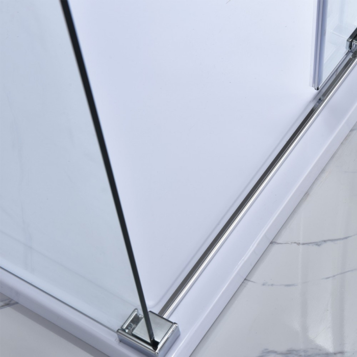 Leziter Cabină de duș asimetrică Bold-in 80x100 cm fără cădiță de duș [10]