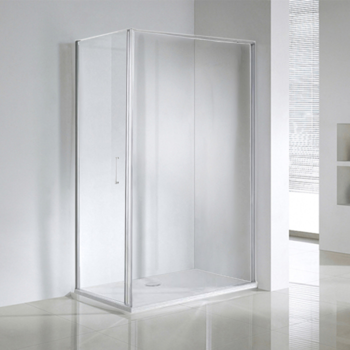 Leziter Cabină de duș asimetrică Swing 120x80 cm fără cădiță de duș [2]